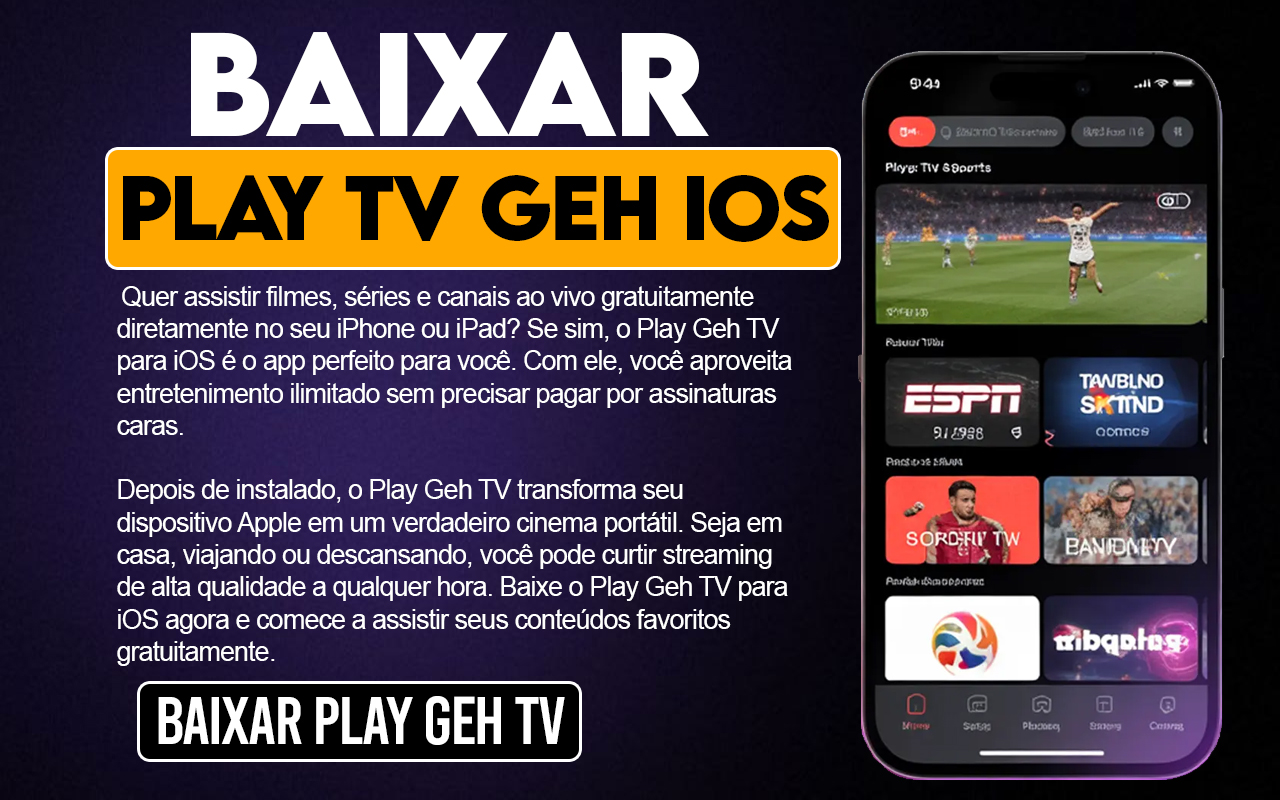 Play Geh TV para iOS